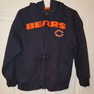 🏈Team Apperal kids Bears Zip Up Hoodie🏈